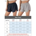 thumbnail image 2 of BadPiggies Women's Quick-Dry Running Shorts Elastic High Waisted Athletic Shorts Pants Sporty Workout Shorts with Zipper Pocket (L, Gray), 2 of 6