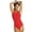 Red, variant on HydroLast Solid One Piece Swimsuit, High Cut, Unpadded, Athletic (Women’s)