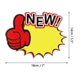 thumbnail image 2 of 60 Starburst Sign Cards, 7 x 5.5 Inches Sale Paper Signs Price Burst Tags for Retail Store, 2 of 8