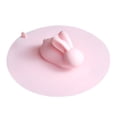 thumbnail image 2 of Homerr Floor Drain Cover Rabbit Handle Design Drain Cover Bathtub Drain Stopper Silicone, with Rabbit Handle, Universal Fit, 2 of 6