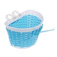 thumbnail image 2 of Bicycle Basket Children Bike Plastic Knitted Bow Knot Front Handmade Bag, 2 of 4