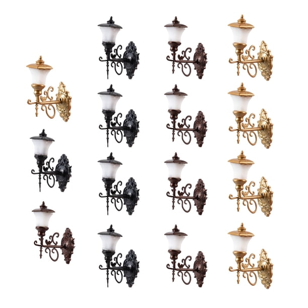 15x Modelo de ferrocarril Farolas de ferrocarril Luces de pared HO LED NUEVO