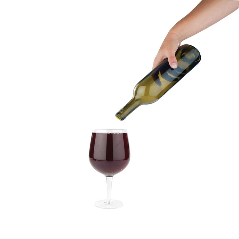 TRUE Big Swig: Full Bottle Wine Glass 