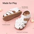thumbnail image 2 of DREAM PAIRS Girls Closed Toe Flower Dress Sandals Summer Shoes for Toddler and Little Kids, 2 of 6