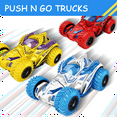 thumbnail image 4 of Toys Cars for Boys Friction Powered Push 4PC for Kids Ages 3 4 5 Year Old Friction Powered Mini Push and Go Car Truck Playset, 4 of 6