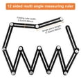 thumbnail image 3 of Six-Fold Règle Angle Finder Trou Localisateur Utile en Alliage d'Aluminium Multifonctions en Acier Outils de Travail du Bois Multifonctions, 3 of 6