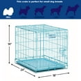 thumbnail image 7 of MidWest Homes for Pets Blue iCrate Dog Crate, Single Door, 24-Inch, 7 of 7