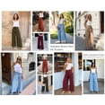 thumbnail image 5 of PRETTYGARDEN Women's Wide Leg Work Pants Business Casual High Waisted Loose Palazzo Trouser Summer Clothes, 5 of 8