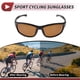 thumbnail image 3 of Gafas de montar para motocicleta 1 Pc Unique Bargains Anti-reflejo Tri-acetel Celulosa PC UV400 Gafas de sol para ciclismo Lente Marrón Marco Negro, 3 of 6