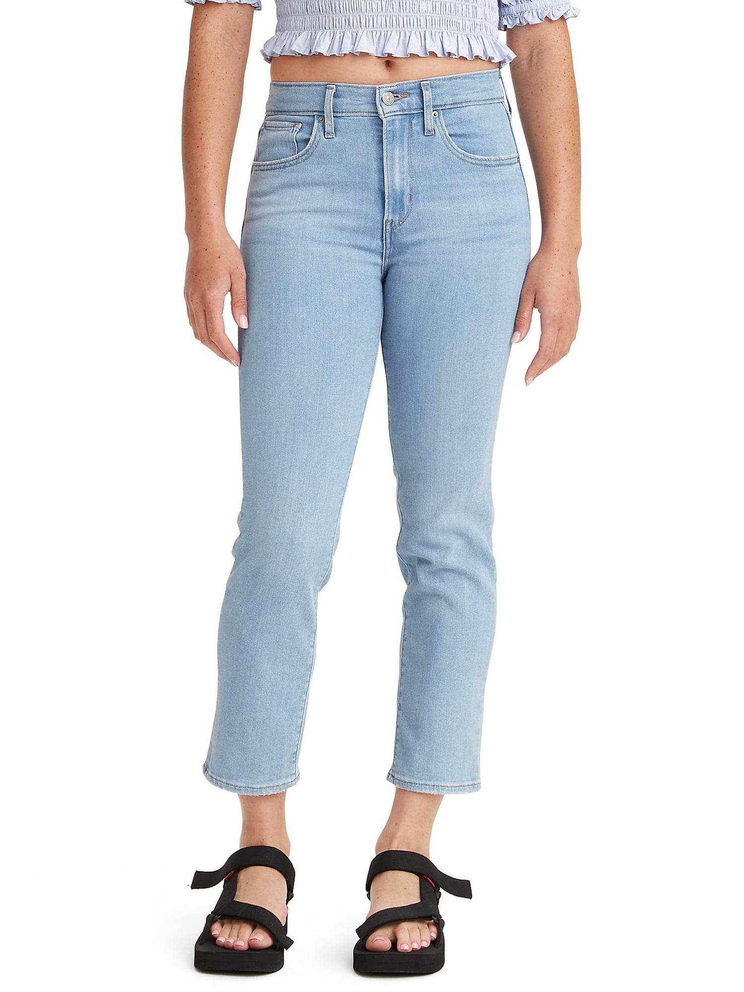 Levi's Original Women's 724 High-Rise Straight Crop Jeans - Walmart.com