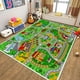 thumbnail image 5 of Alfombra de juego divertida para niños, alfombra antideslizante para pista urbana, creativa para sala de juegos y dormitorio FLhrweasw Nuevo, 5 of 9
