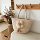 thumbnail image 5 of Bolso de hombro tejido para mujer • Bolsa grande de poliéster multicolor • Bolso casual para desplazamientos diarios 28x25x11cm • Regalo de almacenamiento ligero, duradero y elegante, 5 of 6