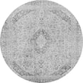 thumbnail image 1 of Ahgly Company Indoor Round Abstract Gray Modern Area Rugs, 8' Round, 1 of 4