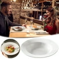 thumbnail image 6 of Pasta Bowls Set of 3, Plastic Soup Bowls, White Cereal Bowls, Rimmed Deep Soup Plates, Large Salad Bowls, Wide Rim Pasta Plates, Big Bowls for Kitchen, Microwave Dishwasher Oven Safe, 6 of 6