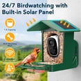 thumbnail image 3 of Comedero para aves PeckCam con cámara solar con IA 2K HD y 32 GB, 3 of 9