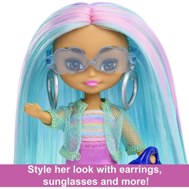 Barbie Extra Mini Minis Doll with Blue Hair in a Sporty Outfit
