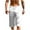 White, variant on ZVNAΖH Men's Long Linen Shorts Below Knee Pocketed 3/4 Summer Drawstring Capri Pant Straight Leg Cropped Trousers