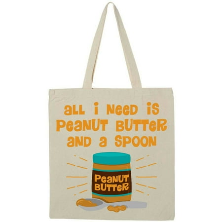 

Inktastic Peanut Butter Spoon Tote Bag