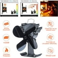 4 Blades Heat Powered Stove Fan New Designed for Wood /Log Burner