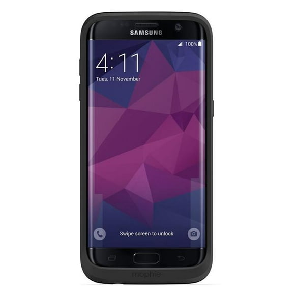 Jacob Time 3409-JP-SGS7E-BLK Pack de Jus de Mophie Batterie Cas Samsung Galaxy S7 Edge - Noir
