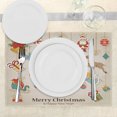 thumbnail image 3 of Ambesonne Christmas Place Mats Set of 4, Xmas Holiday, Standard Size, Multicolor, 3 of 6