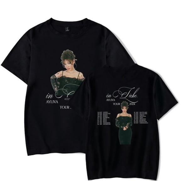 Ayliva In Liebe Tour 2024 T-shirt New Women Men Casual Fashion Short Sleeve Tee
