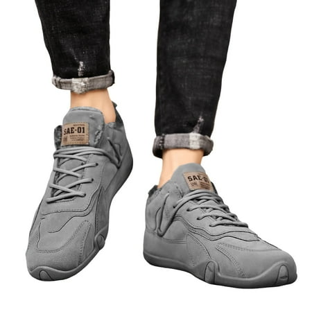 XDDST Large Size Woman Shoes Casual Flat Men Shoes Plus Velvet Mid Cut Fashionable Outdoor Casual Warm Cotton Boots Trendy Short Boots