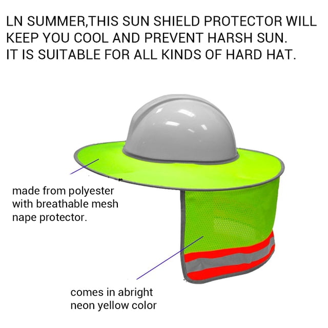 Casco Protector solar Ala completa Malla Cuello Parasol Cascos Cascos Cascos reflectantes de alta visibilidad