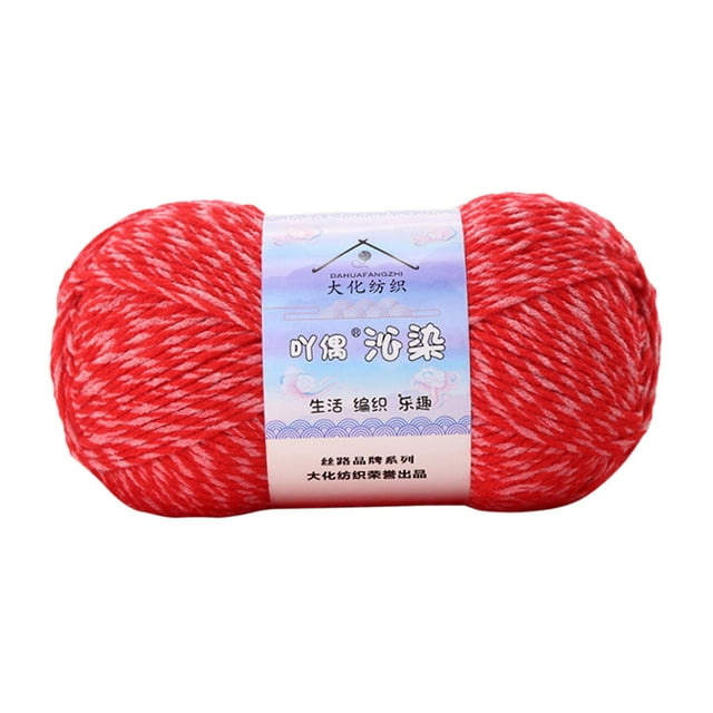 Hilo de tejer, accesorios de 175M, suministros ligeros para tejer a mano, hilo de ganchillo Rojo Macarena Hilo De Ganchillo