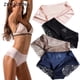 thumbnail image 2 of M-XXXL mujeres Sexy encaje bragas sin costuras bragas femeninas bragas de nailon seda transparente lencería Color sólido gran tamaño algodónpangjing, 2 of 4