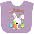 thumbnail image 3 of Inktastic My 1st Easter Bunny with Eggs and Carrot Boys or Girls Baby Bib, 3 of 4