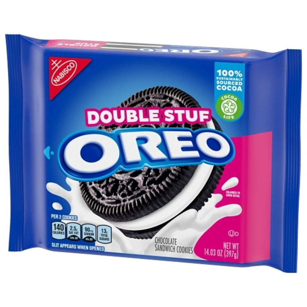 Oreo Original Double Stuf Cookies, 14.03 Ounce, 12 Packs Per Case