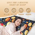 thumbnail image 6 of Naloa Colorful Astronomy Super Soft 20x60 Body Pillow Case,Long Side Hidden Zipper（PILLOWS ARE NOT INCLUDED）, 6 of 7