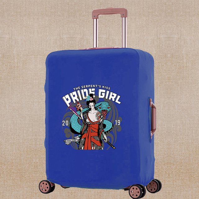 Luggage Cover Elasticity Dust-proof Travel Accessory Covers Apply To 18-32 Inch Suitcase Samurai Print Trolley Protective Case 8samurai004 XL (29-32inch)