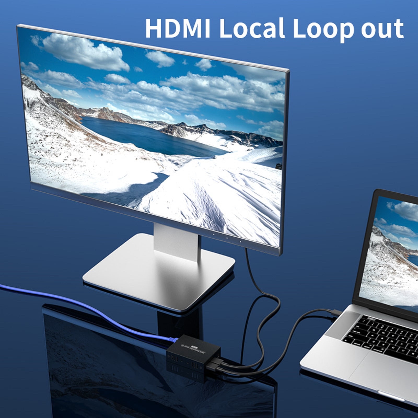 JIAHAOO HD KVM Extender 150M Cat5e/6 over Network 1080p One TX to Many RX USB Keyboard Mouse H.264