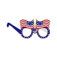 thumbnail image 5 of GFHFHITJ 4Th Of July Paper Eyeglasses Patriotic Party Glasses Star Heart Round Hat Shaped Holiday Eyewear Flag Eyeglasses Decorations Memorial Day Decor Kids Adults Party S Supplies Props, 5 of 8