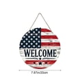 thumbnail image 3 of Independence Day America Wooden Hanging Decoration Patriotic Round Wall Decor For Home And Porch Festival Celebration Hanging Board Decoration, 3 of 6