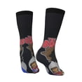 thumbnail image 4 of The Boondocks Adult Socks Casual Tube Socks Durable Comfort Calf Socks Soft Elastic Crew Socks 2 Black-1, 4 of 9