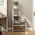 thumbnail image 3 of Furniture of America Brooks Adult Open Display Shelf Bookcase, 4-Cube Shelves, Greige, 3 of 15
