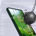 thumbnail image 2 of KOMI for Google Pixel 7a Case, Silicone Phone Case with 2 Screen Protector, Soft Anti-Scratch Microfiber Lining, Full Body Shockproof Slim Cover Support Wireless Charging, DarkGreen, 2 of 5