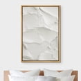 thumbnail image 3 of PixonSign Framed Wall Art White Brush Stroke Plaster Pattern Abstract Shape Paintings Minimalism Modern Art Decoration Contemporary Canvas Prints Fine Art Cool for Rooms - 24"x36" Natural, 3 of 5