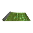 thumbnail image 2 of Ahgly Company Indoor Round Solid Green Modern Area Rugs, 4' Round, 2 of 4