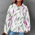 thumbnail image 2 of RKSTN Chandails à Capuchon pour Femmes Oversize Tricot Gaufré Imprimé Graphique Chandail à Cordon Raglan Chandails en Molleton à Capuche Manteaux Décontractés Automne Grande Taille Ample Manches Longues Poches Chandails en Molleton Haut, 2 of 6