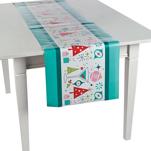 Mod & Merry Table Runner Party Supplies 1 Piece