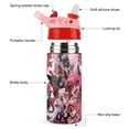 thumbnail image 3 of Hazbin Hotel Comedy Animated Kid's Insulated Water Bottle With Straw Vacuum Stainless Steel Cup Leak-Proof Toddler Thermoses Water Cup For Children, 3 of 8