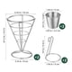 thumbnail image 4 of 2 Pcs French Fries D Et C Dip H Snack Appetizer Serving Rack Display Baskets For Kit Restnt, 4 of 5