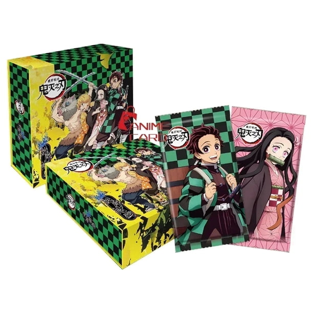 Tarjeta genuina Demon Slayer, edición de colección de lujo, puerta de cocina de nueve postes, tarjeta de colección Nezuko Tanjiro