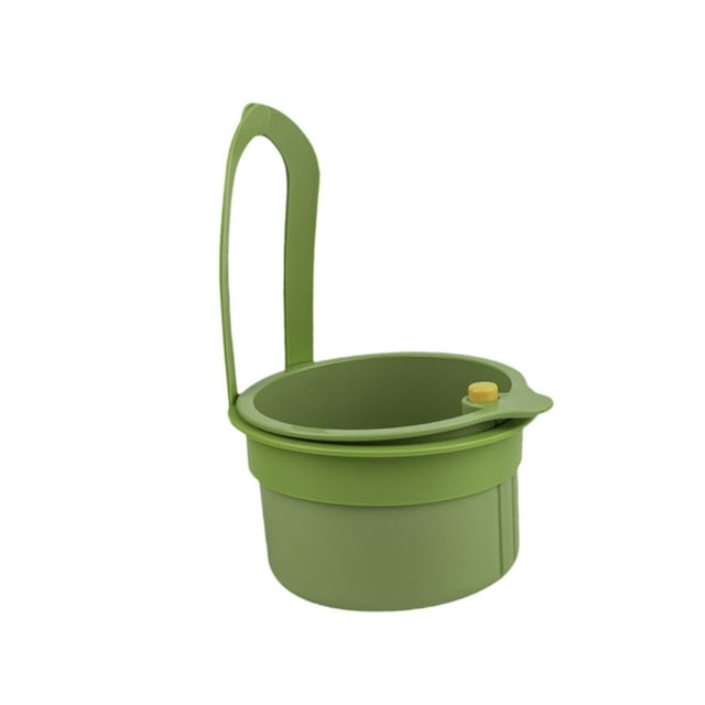 Cesta coladora multiusos portátil para fregadero de cocina con grifo colgante y desagüe Verde