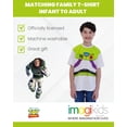 thumbnail image 4 of Disney Toy Story Toddler Boys' Cosplay Short Sleeve T-Shirt Buzz Lightyear White, 4 of 6