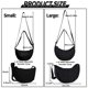 thumbnail image 2 of Bandolera EVGLOW Nylon Crescent para mujer y hombre, color negro, 2 of 7
